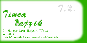 timea majzik business card